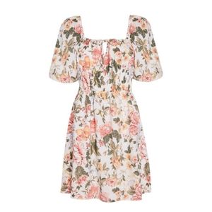 Flower print Midi Dress